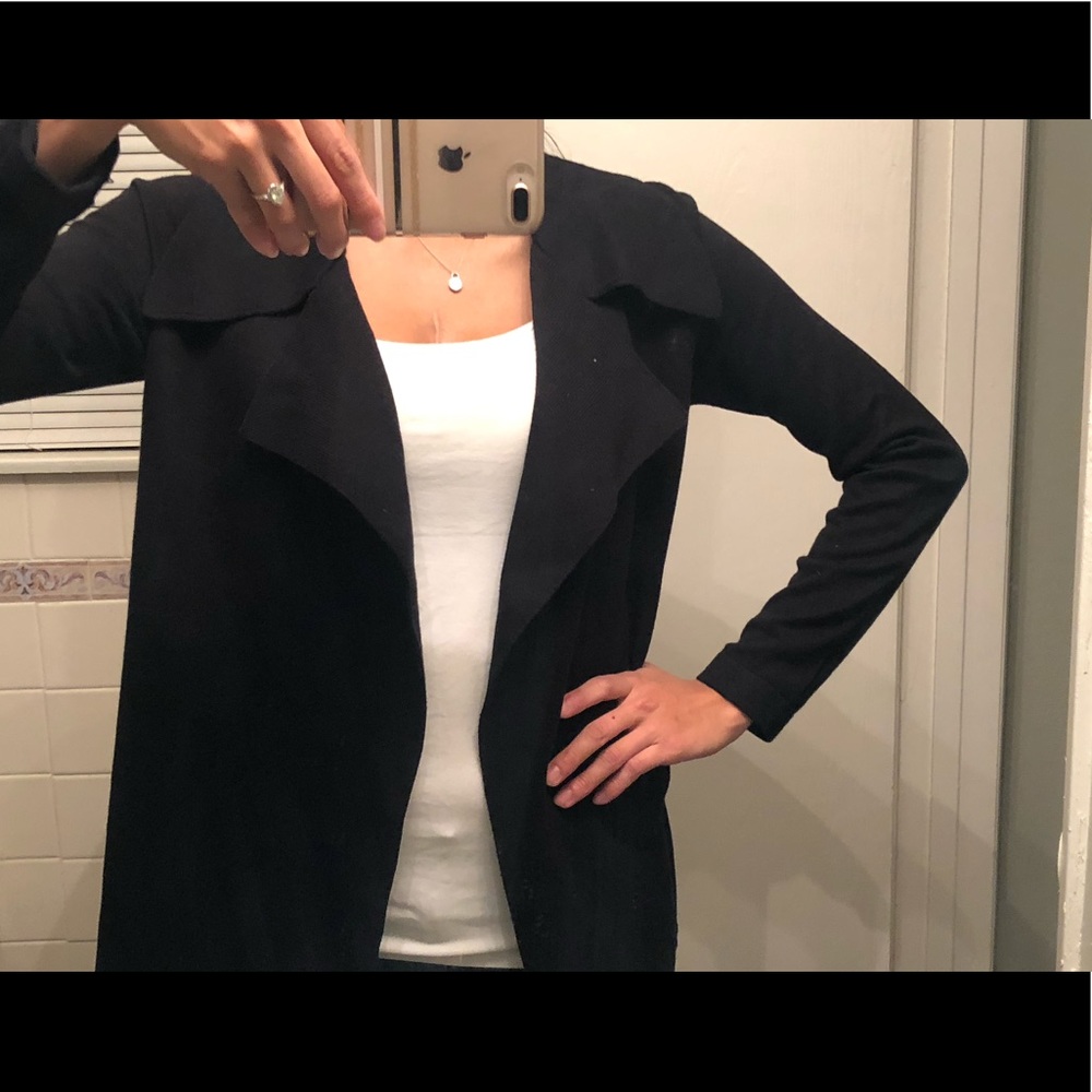 Black long cardigan
